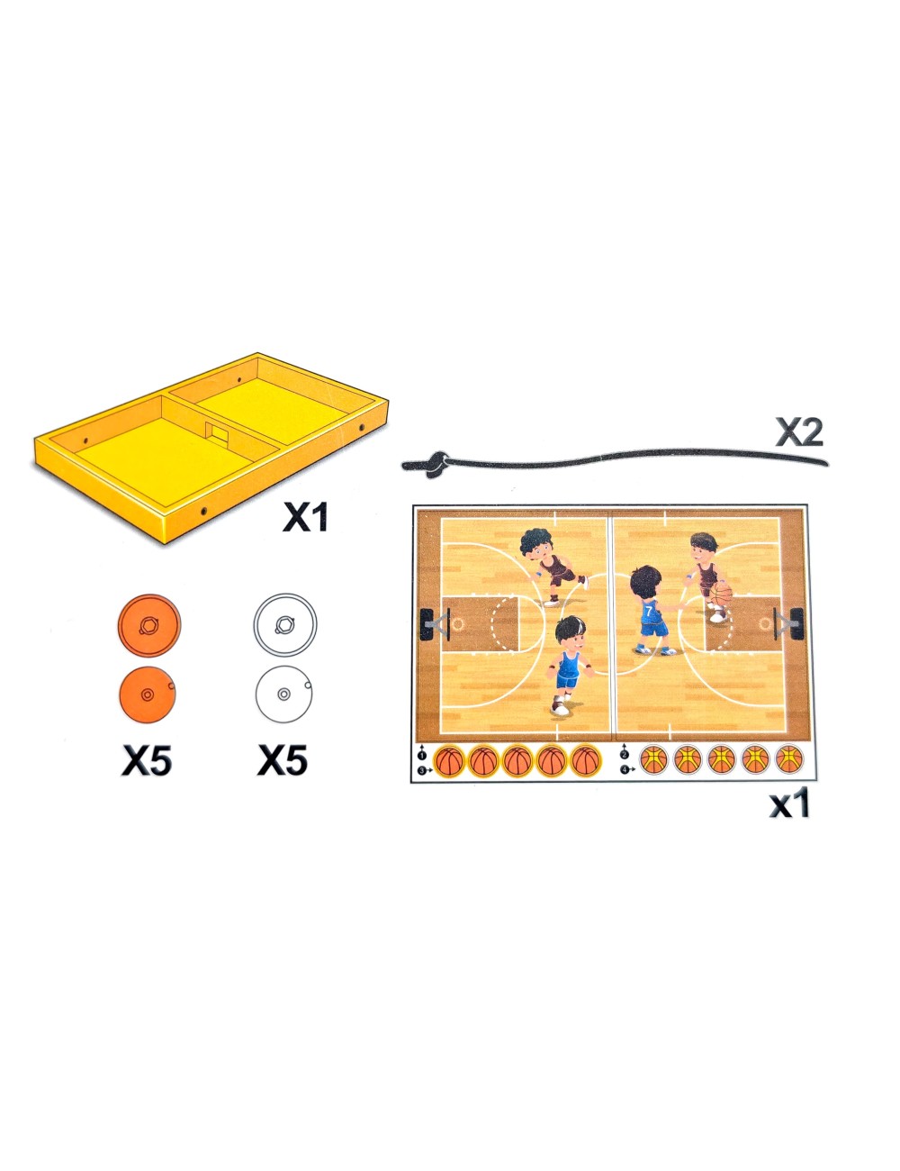 Juego De Mesa Baloncesto Basquet Tablero Portátil Niños