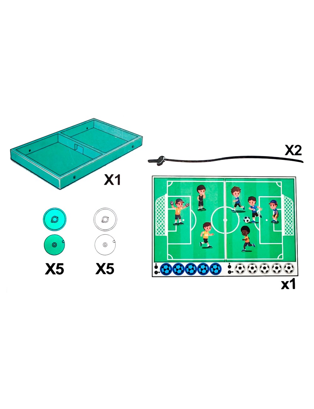 Juego De Mesa Futbol Soccer Tablero Football Portátil Niños