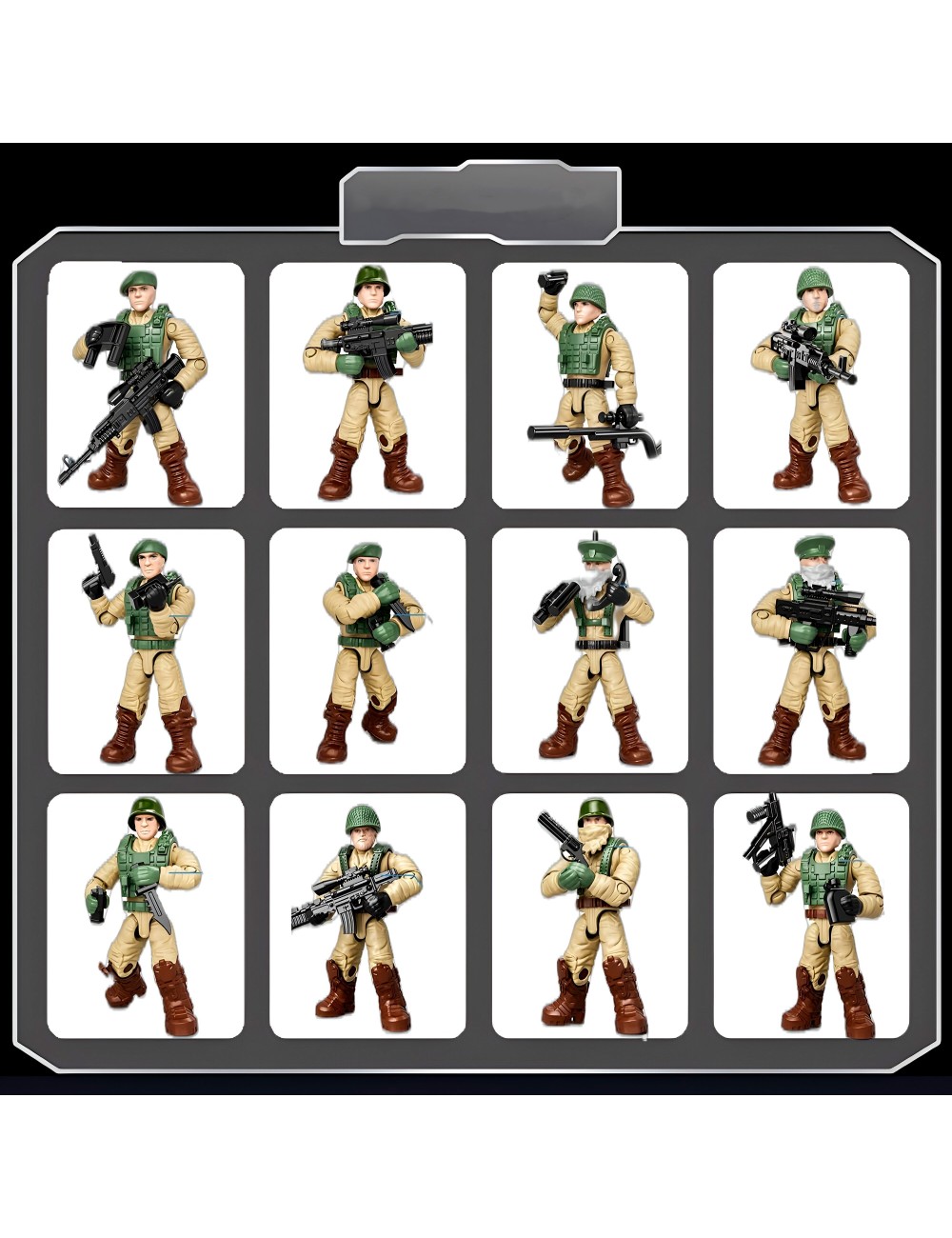 Soldados Militar Con Accesorio Sorpresa Juguete Niños X 1 Un