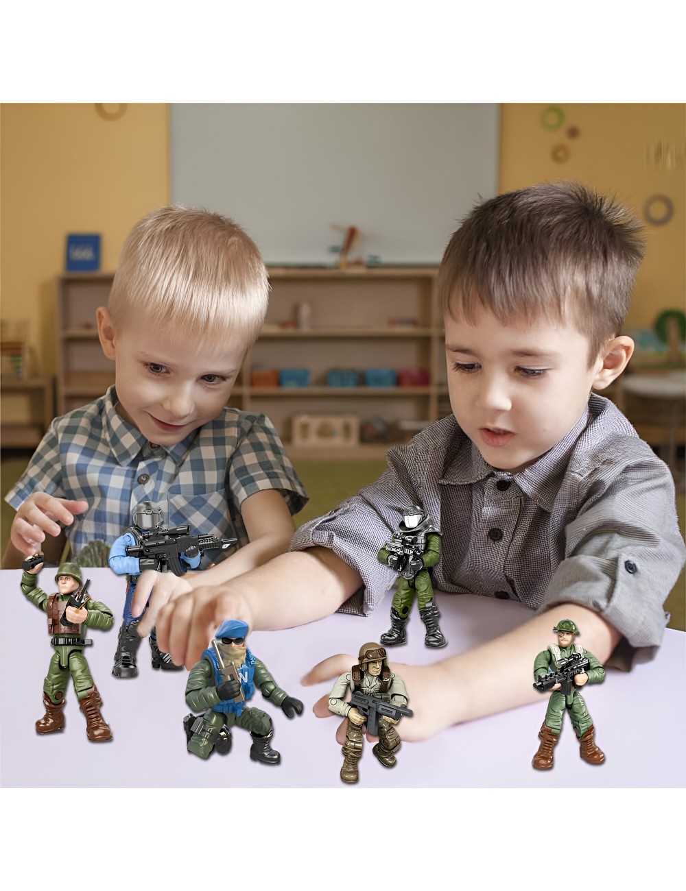 Soldados Militar Con Accesorio Sorpresa Juguete Niños X 1 Un