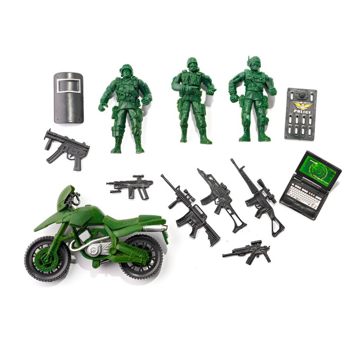 Soldados Militar Combo Juguete Niños Set Accesorios Rol