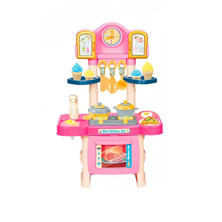 Cocina Niñas Juguete Niña Luz Sonido Con Utencilios +bateria
