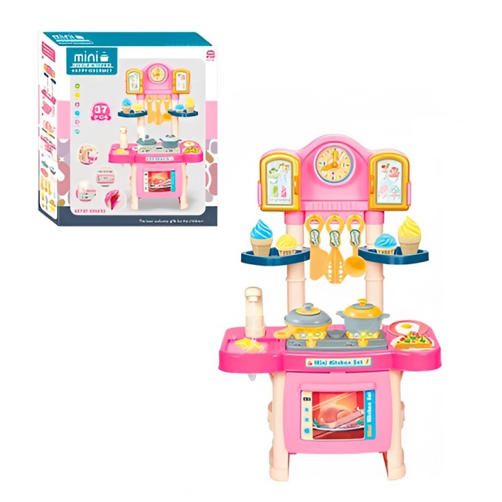 Cocina Niñas Juguete Niña Luz Sonido Con Utencilios +bateria