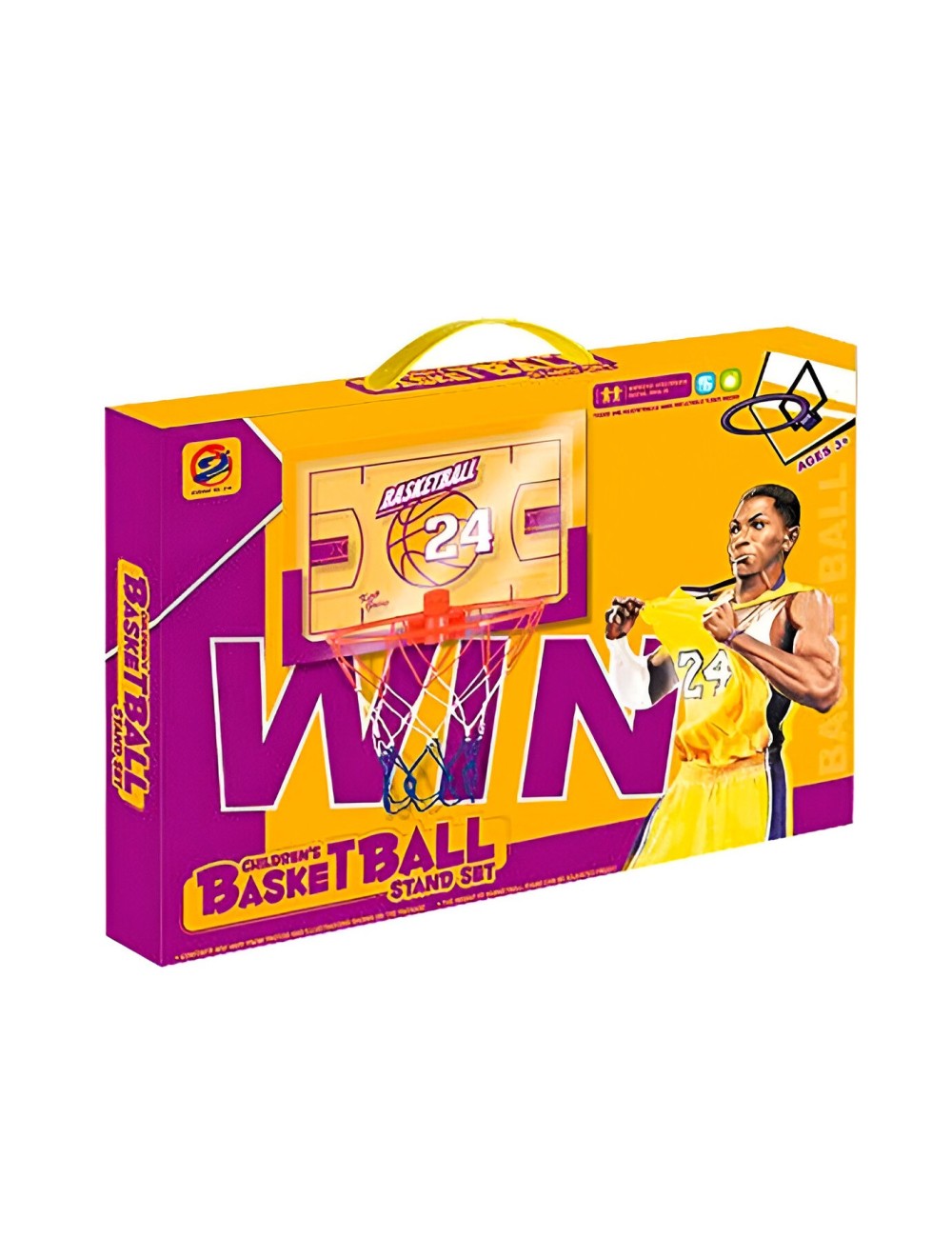 Cancha Canasta Baloncesto Basketbal Basquet Pared + Balon