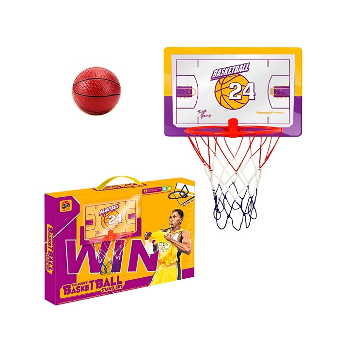 Cancha Canasta Baloncesto Basketbal Basquet Pared + Balon
