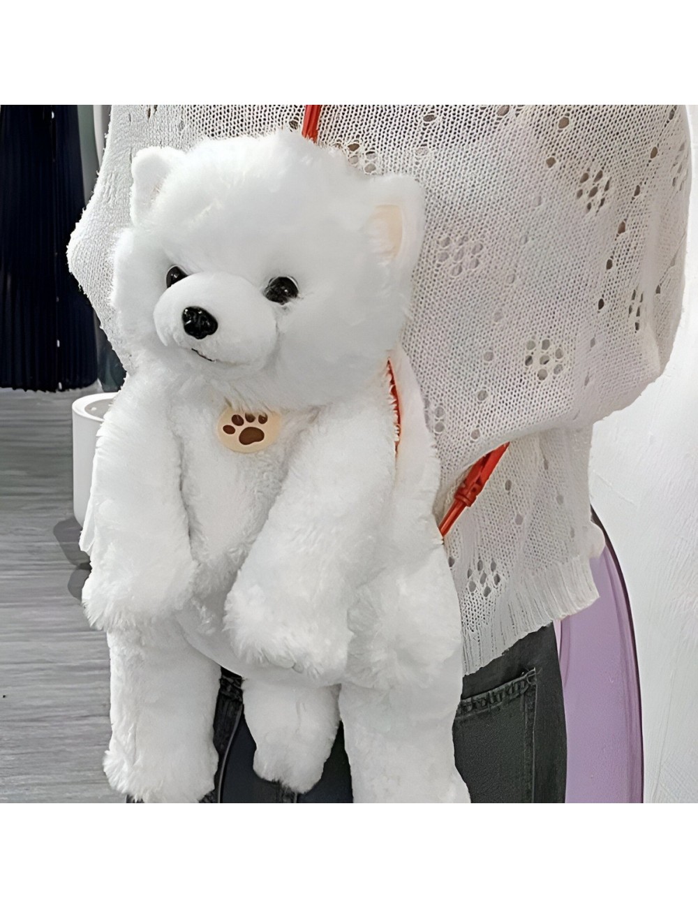 Mochila De Peluche Oso Bolso Movimiento Sonido Niño (a)