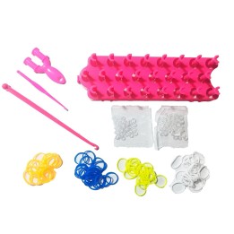 Set Kit Hacer Pulseras Collares Niña Style Ligas Canasta