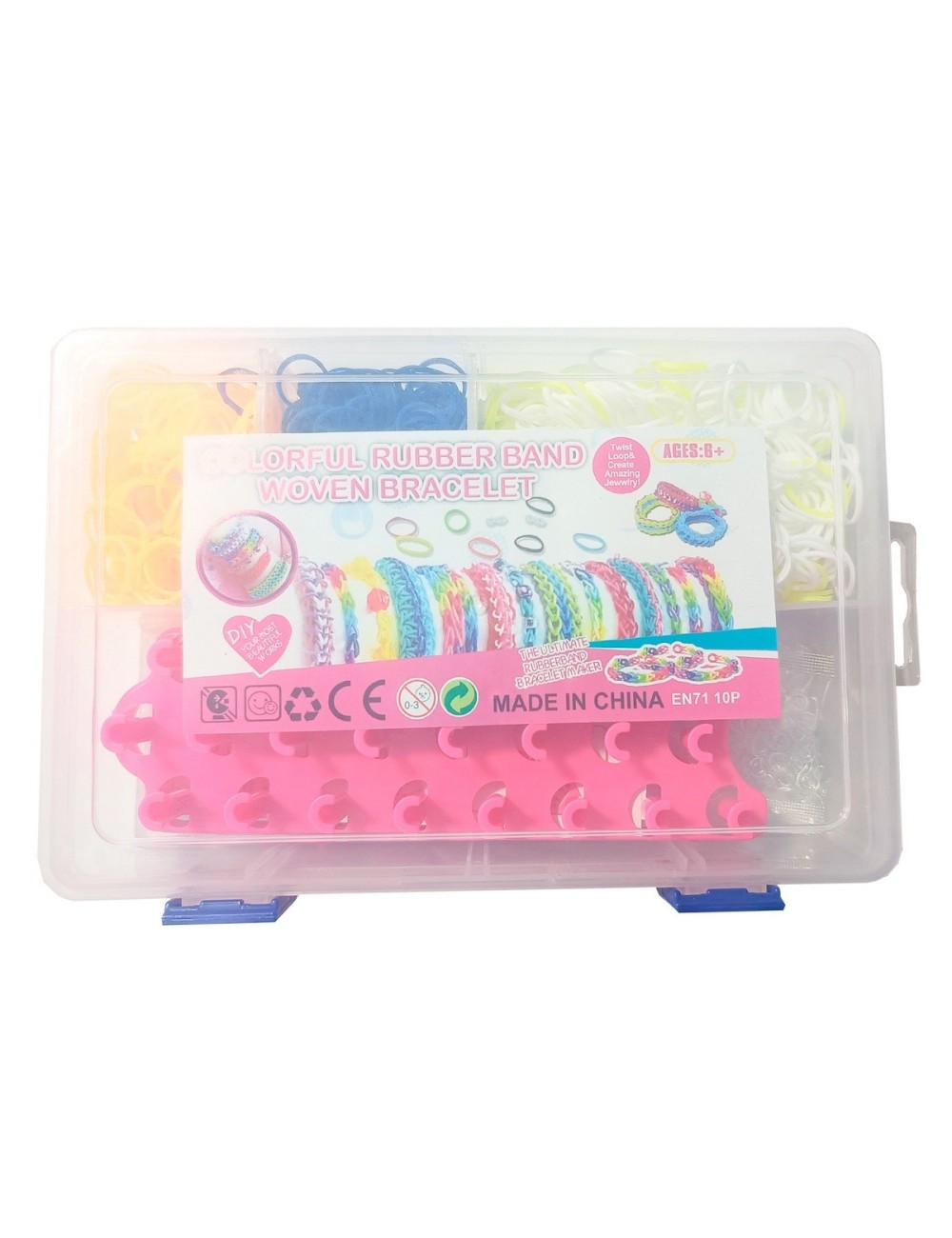 Set Kit Hacer Pulseras Collares Niña Style Ligas Canasta