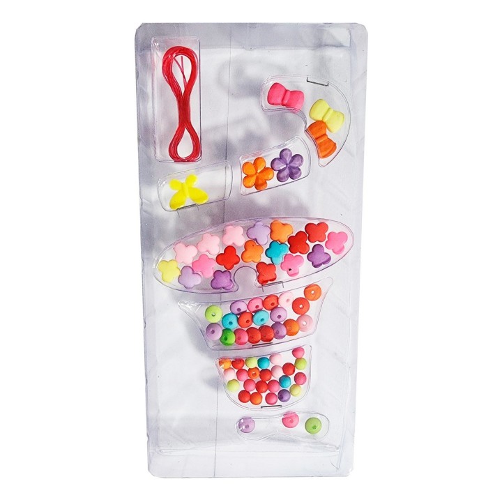 Set Kit Hacer Pulseras Collares Niña Style Pedreria Cono