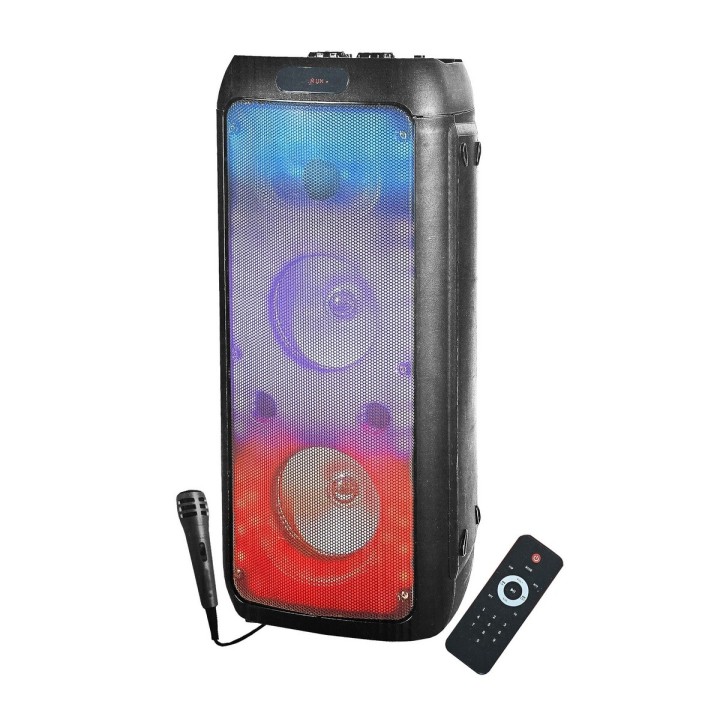 Cabina De Sonido Recargable Bluetooth Aux Parlante Luces