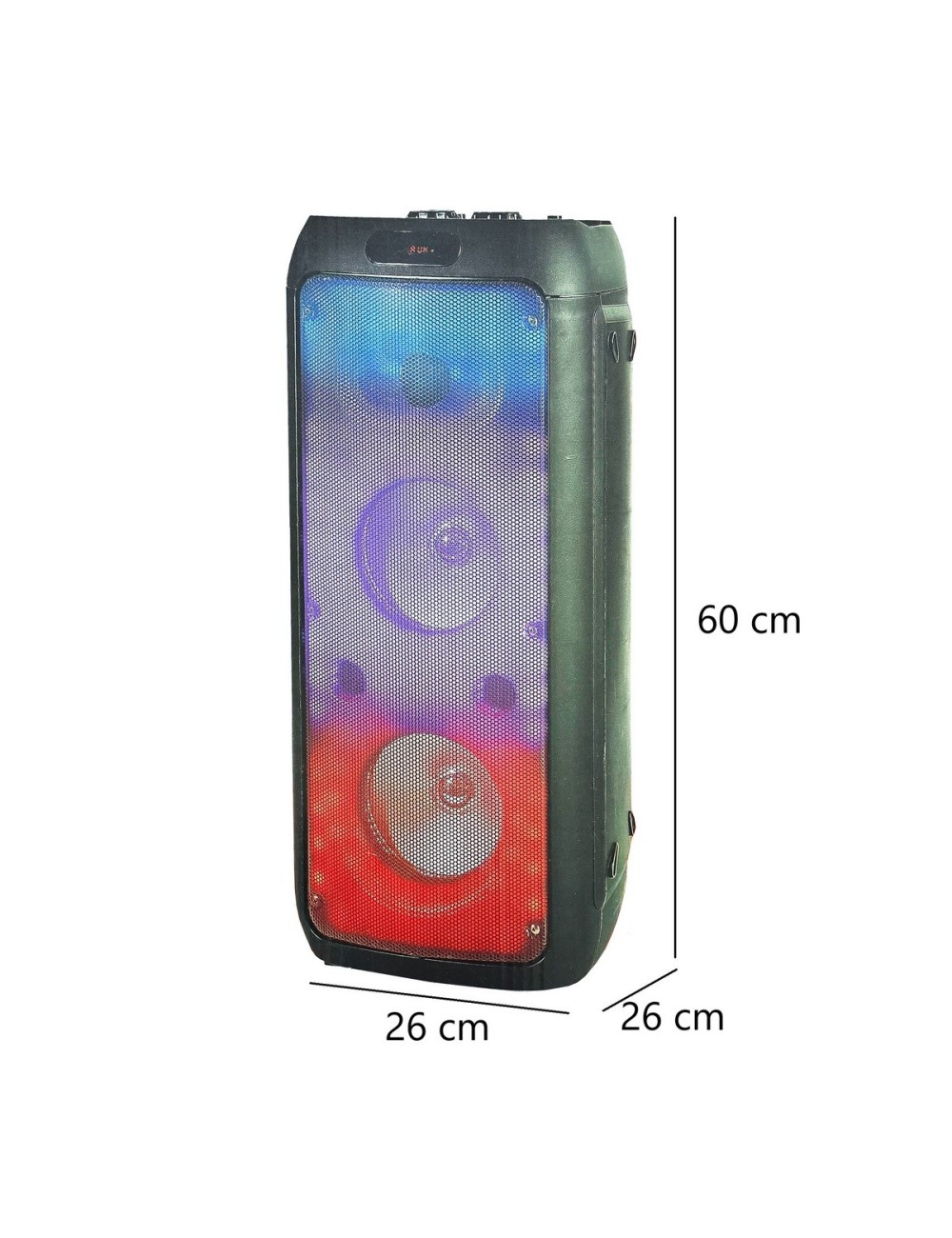 Cabina De Sonido Recargable Bluetooth Aux Parlante Luces