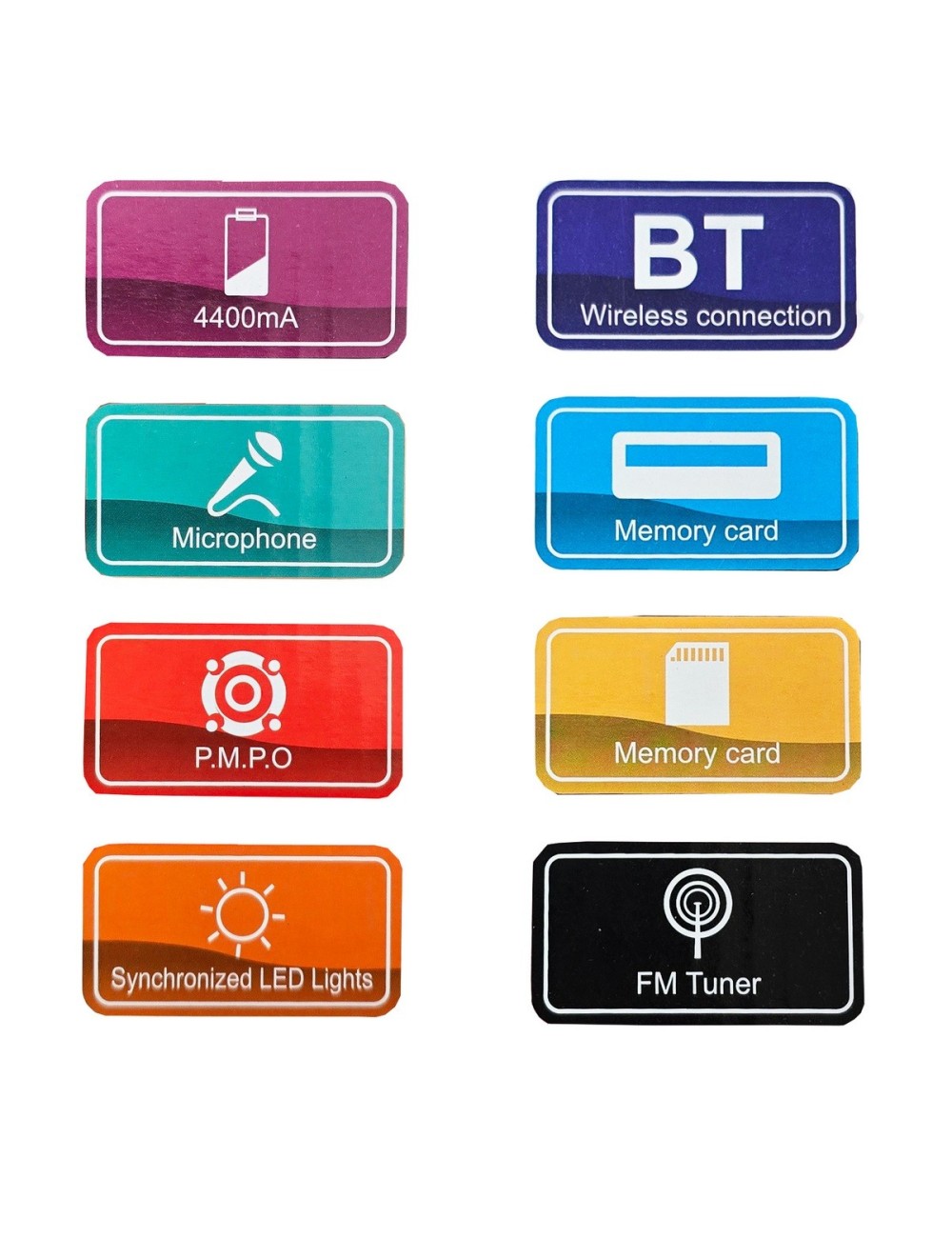Cabina De Sonido Recargable Bluetooth Aux Parlante Luces
