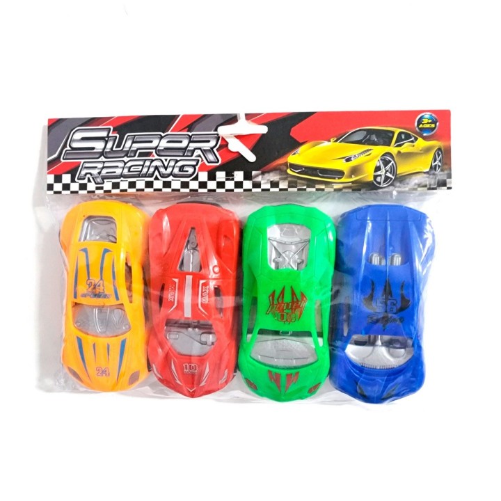 Carro Carreras Deportivos Colección Juguete Niño X 4 Und