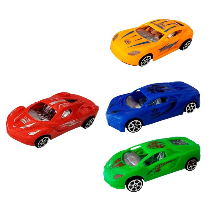 Carro Carreras Deportivos Colección Juguete Niño X 4 Und