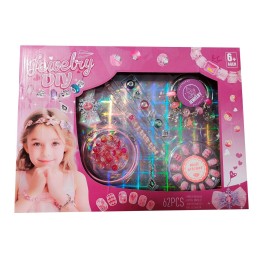 Set Kit Hacer Pulseras Charms Niña Style Pedreria Accesorios