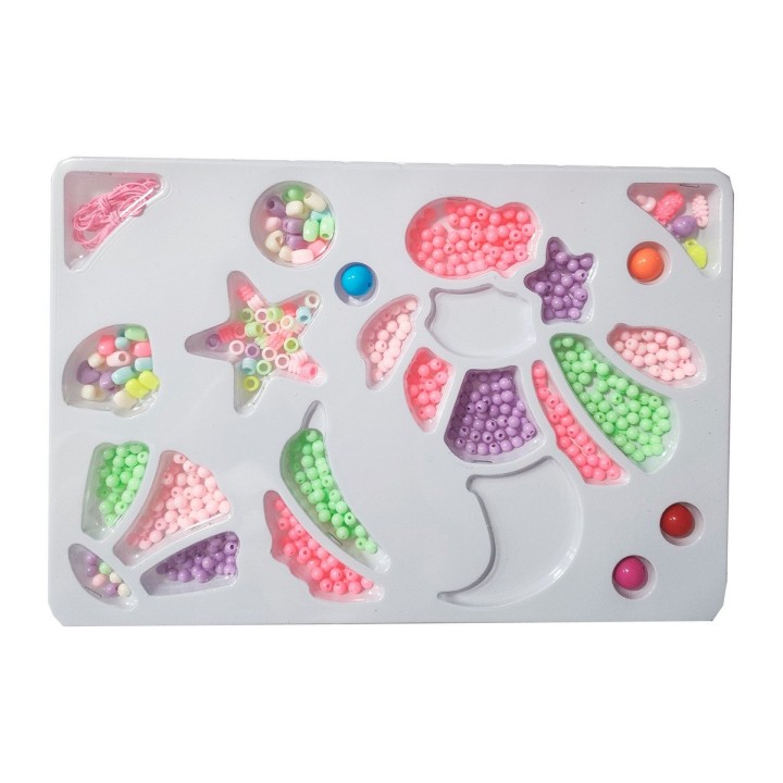 Set Kit Para Hacer Pulseras Niña Style Sirena Multicolor