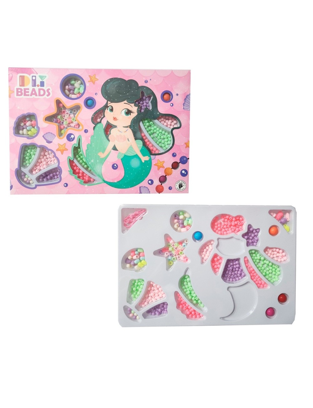 Set Kit Para Hacer Pulseras Niña Style Sirena Multicolor