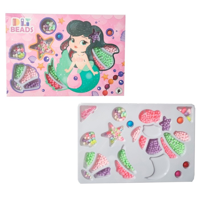 Set Kit Para Hacer Pulseras Niña Style Sirena Multicolor
