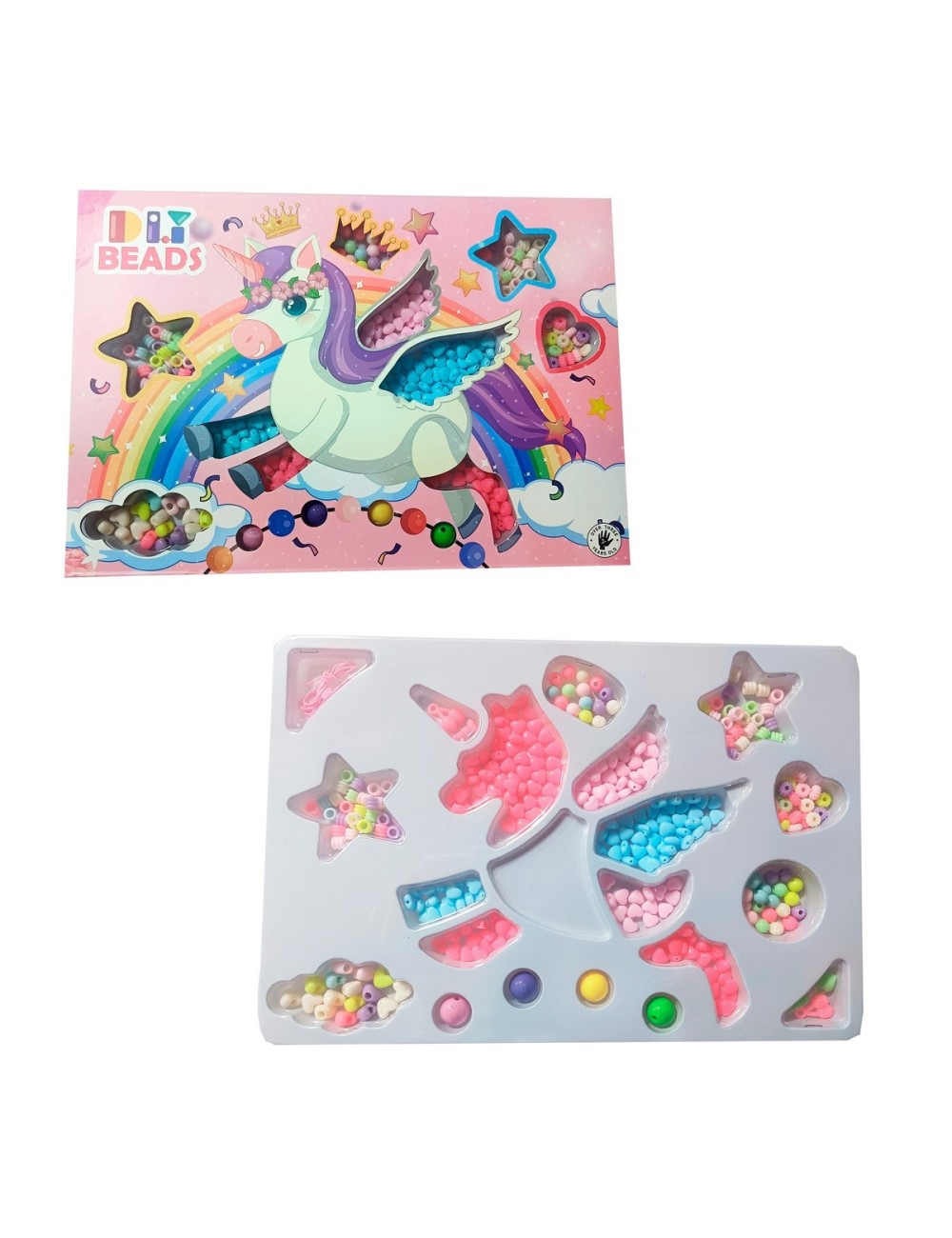 Set Kit Para Hacer Pulseras Niña Style Unicornio Multicolor