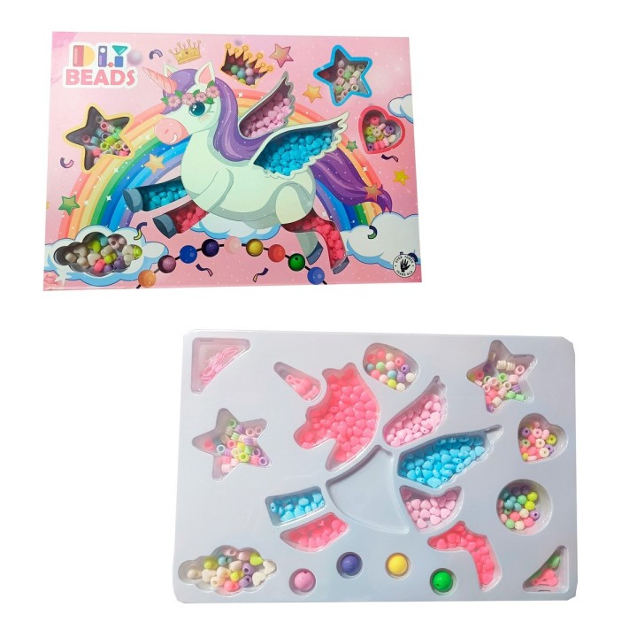 Set Kit Para Hacer Pulseras Niña Style Unicornio Multicolor