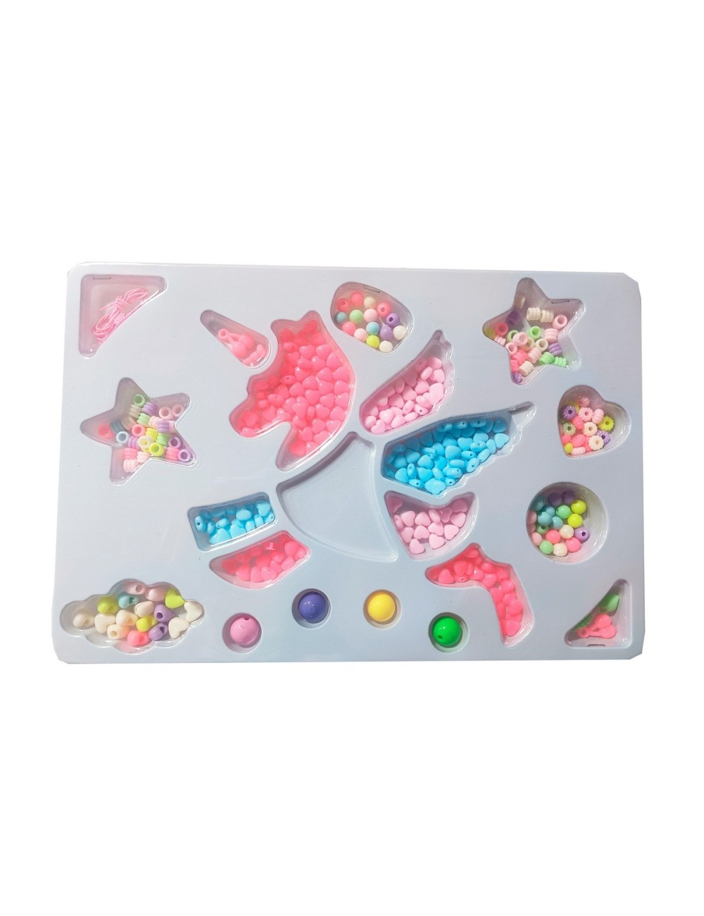 Set Kit Para Hacer Pulseras Niña Style Unicornio Multicolor