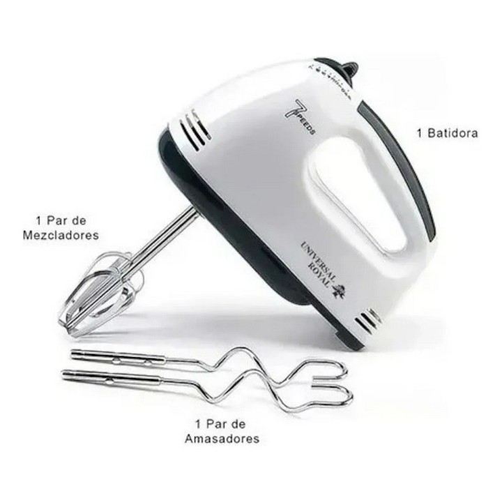 Batidora Mano He-133 260 W 7 Velocidades Acero Inoxidable
