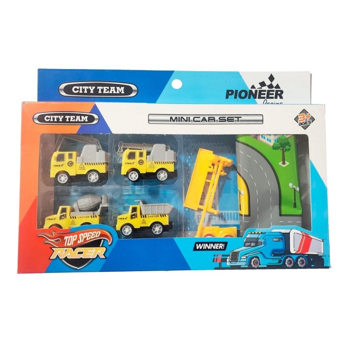 Camiones De Construccion De Cuerda Tapete Accesorios Juguete