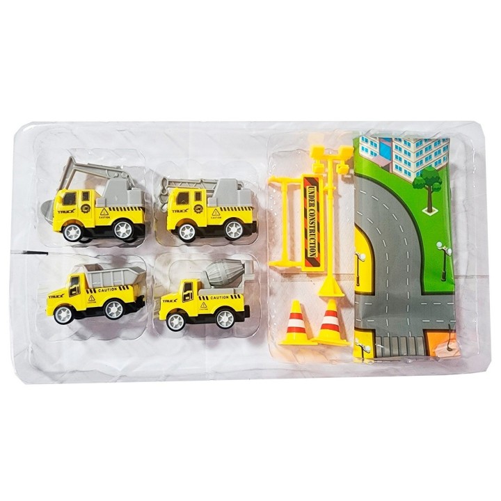 Camiones De Construccion De Cuerda Tapete Accesorios Juguete