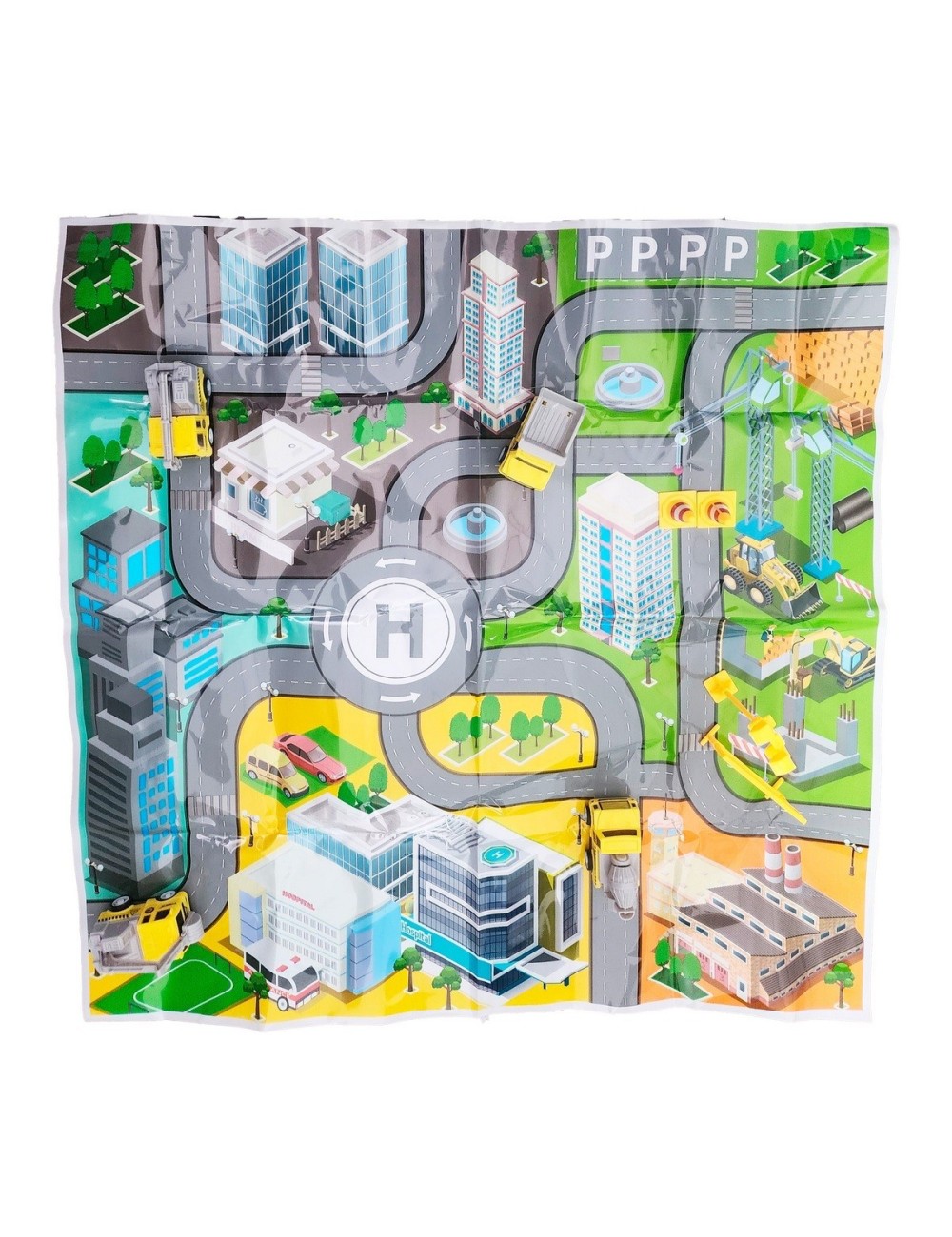 Camiones De Construccion De Cuerda Tapete Accesorios Juguete