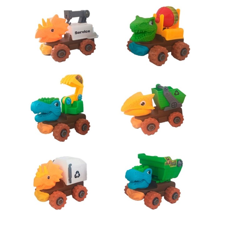 Carro Camion Construccion Dinosaurio Armable Juguete Niño