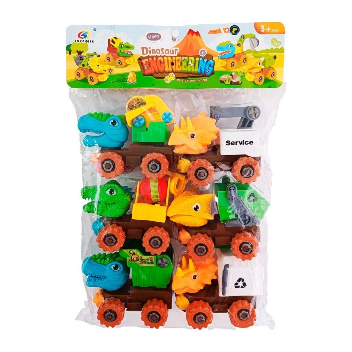 Carro Camion Construccion Dinosaurio Armable Juguete Niño