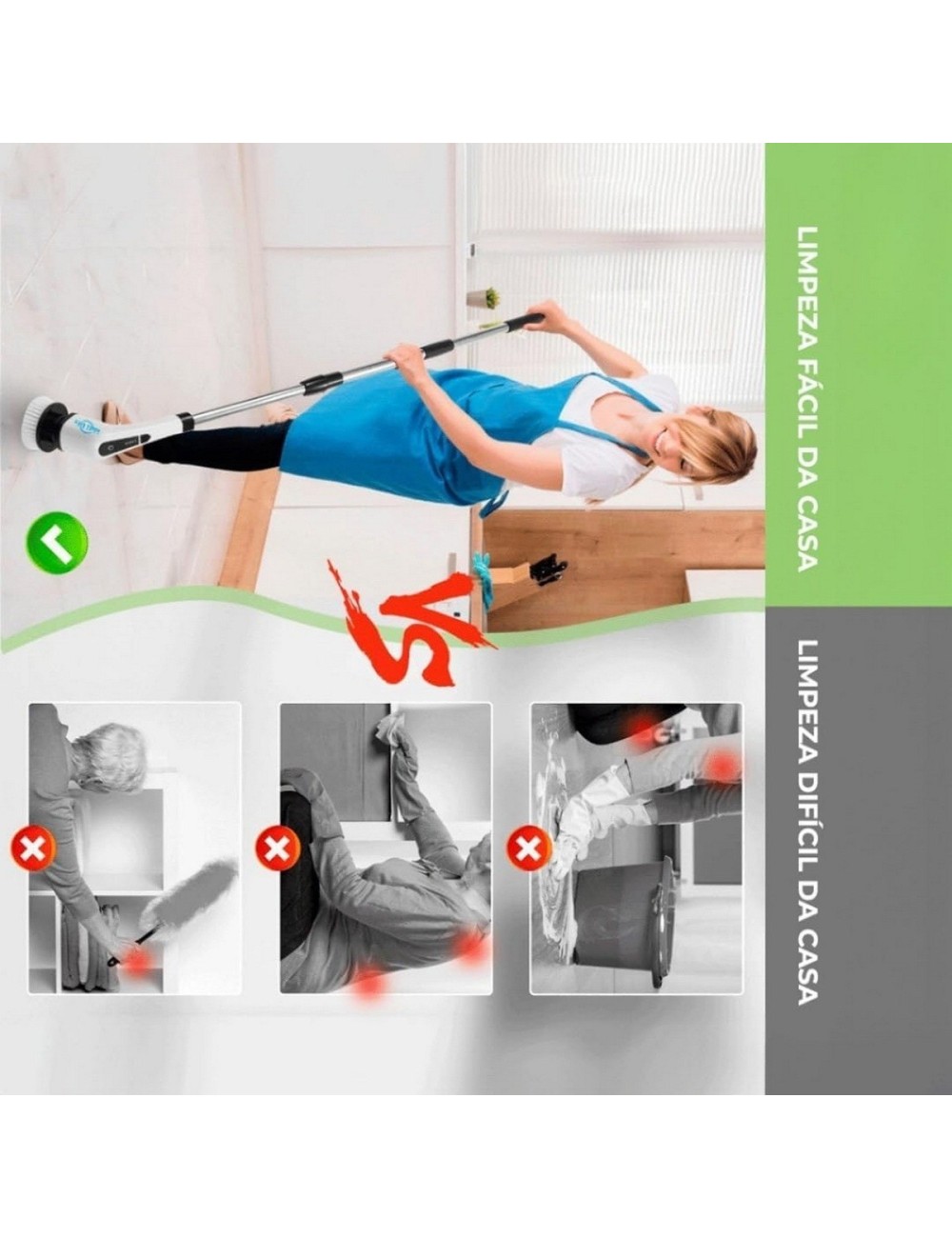 Cepillo 9 En 1 Limpieza Rapidas