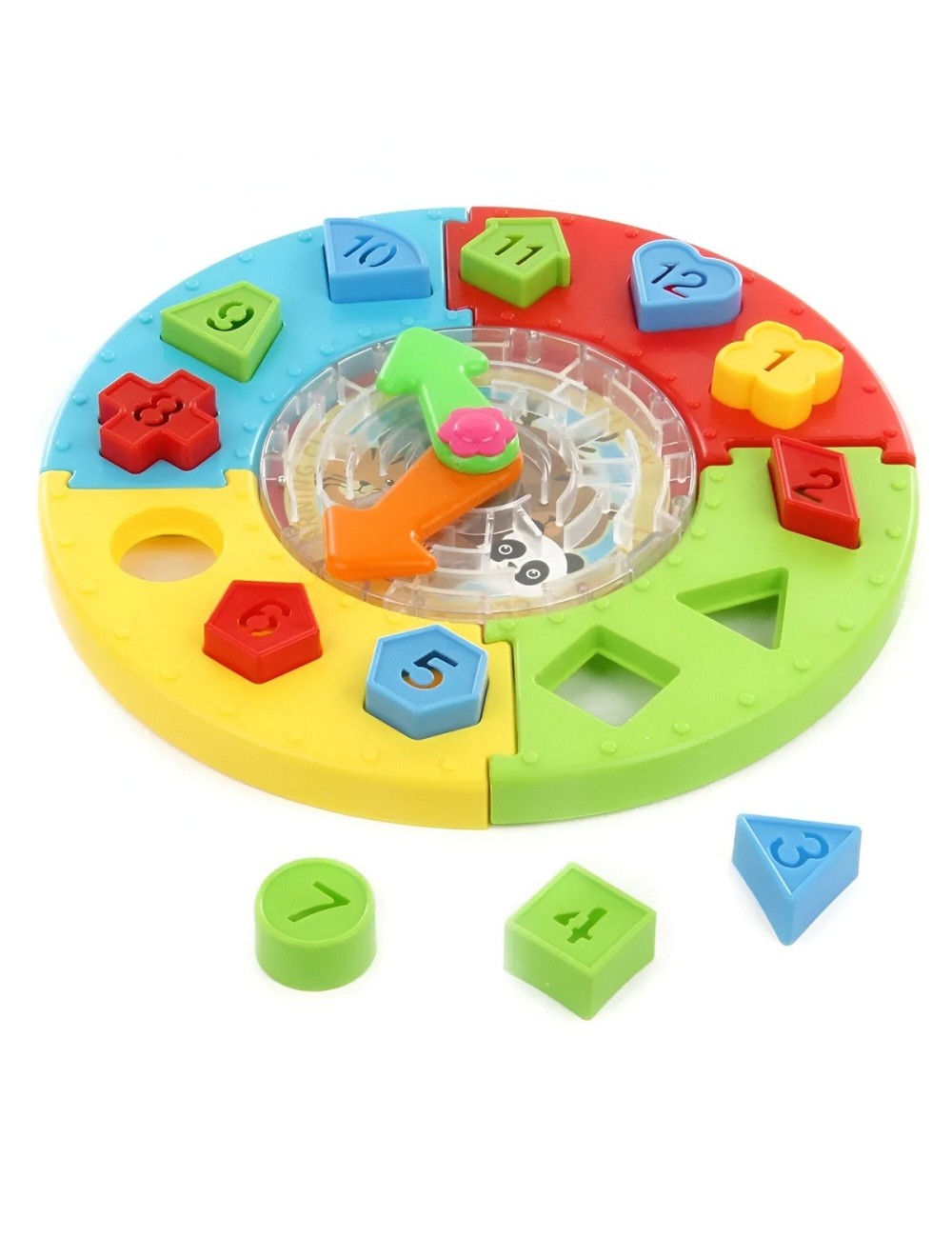 Laberinto Reloj Juego De Encastre Interactivo Didactico Niño