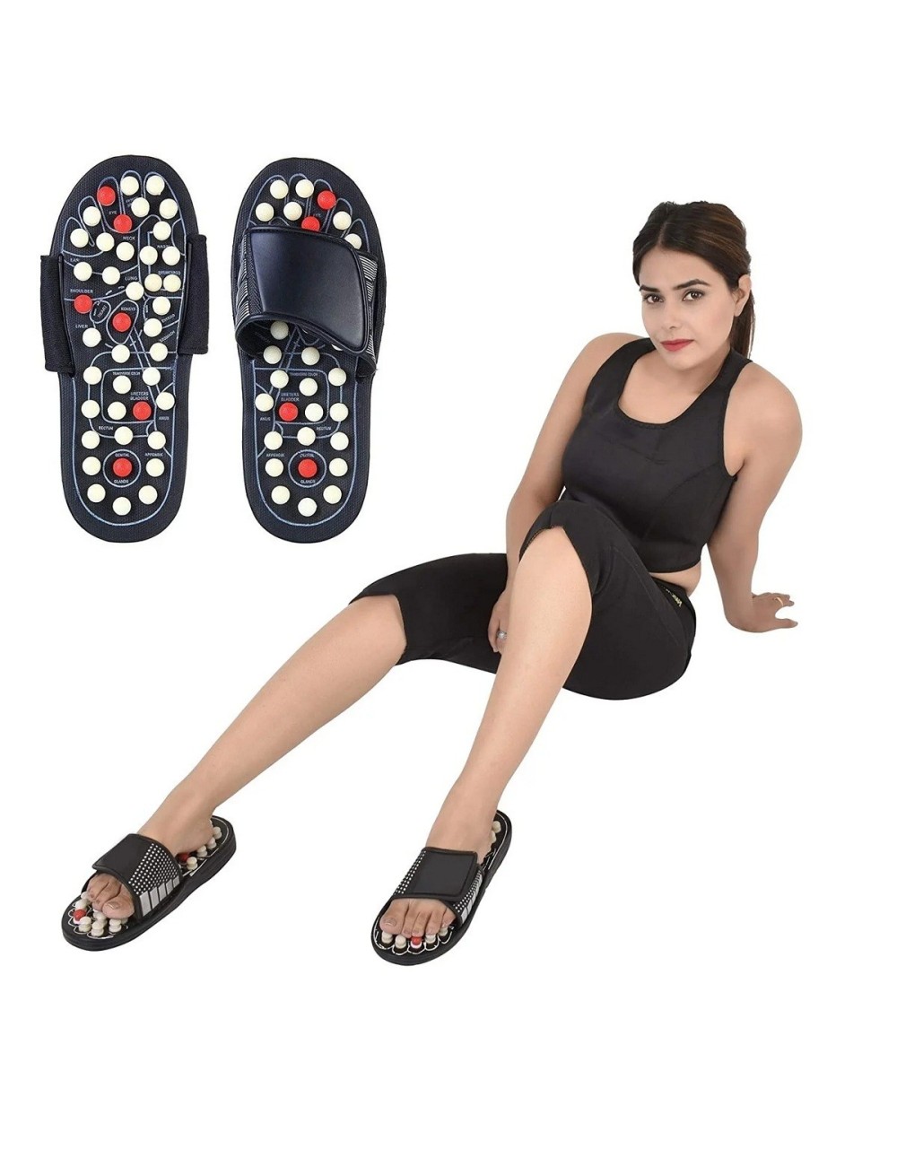 Masajeador Pies Acupuntura Puntos Chancla Zapato Sandalia