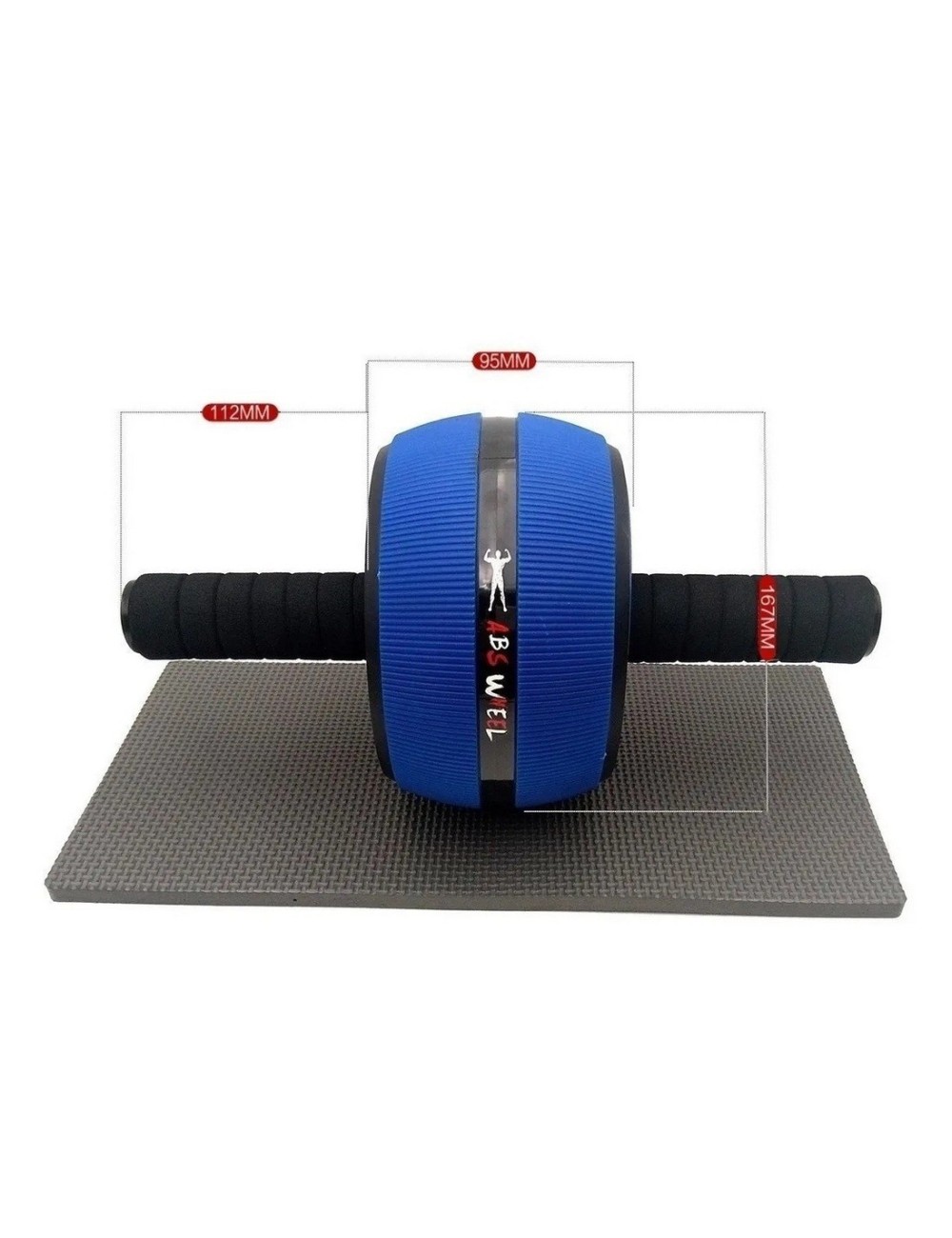 Rueda Abdominal Rodillo Grueso Tipo Barril Gym + Tapete