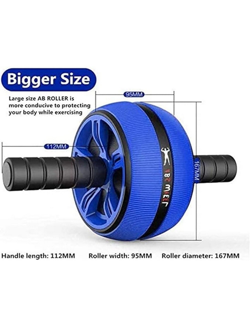 Rueda Abdominal Rodillo Grueso Tipo Barril Gym + Tapete