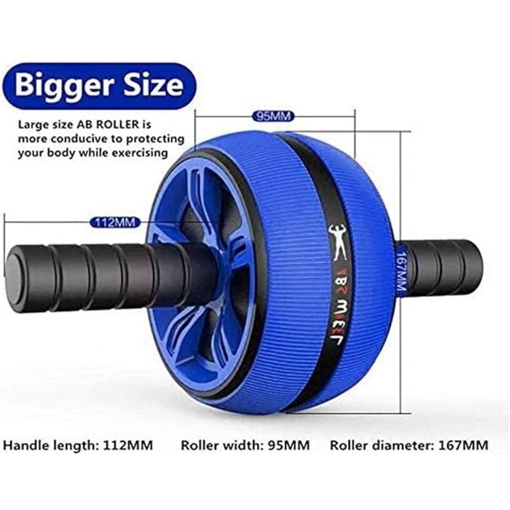 Rueda Abdominal Rodillo Grueso Tipo Barril Gym + Tapete