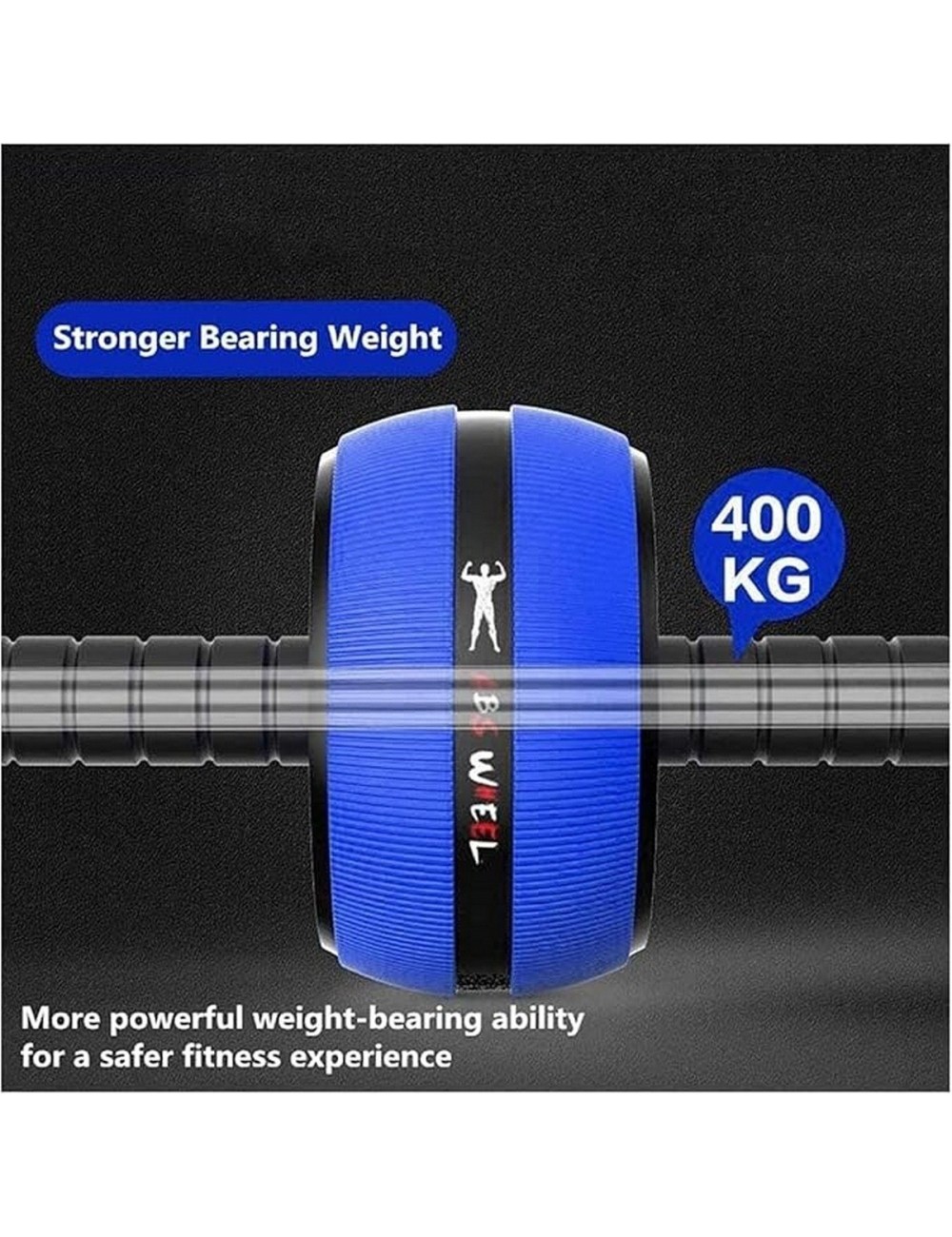 Rueda Abdominal Rodillo Grueso Tipo Barril Gym + Tapete