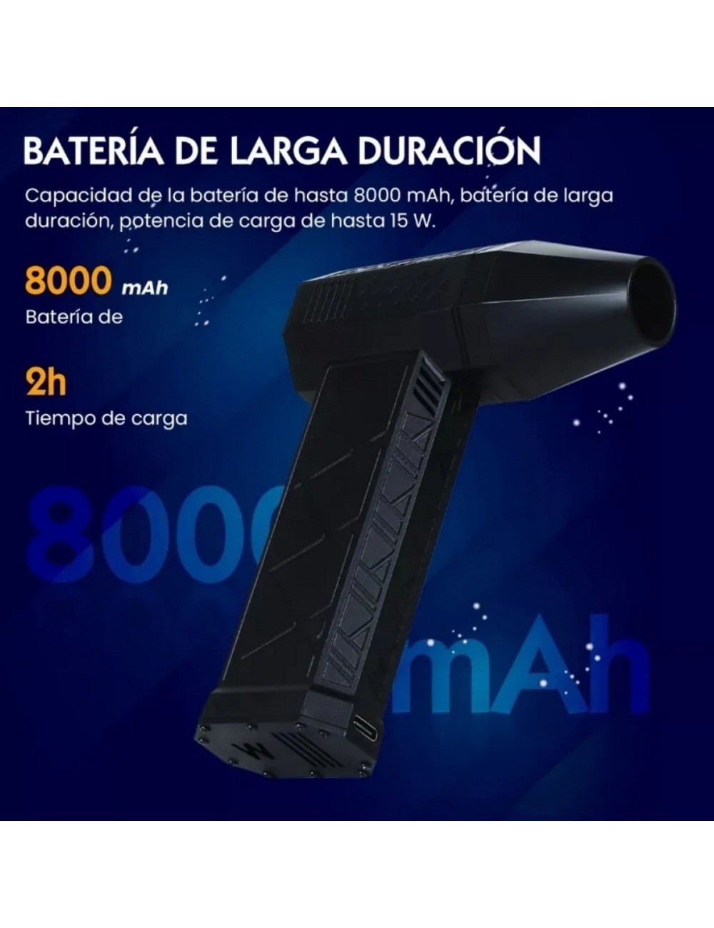 Soplador Mini Jet Turbo 130000 Rpm Ventilador Portatil