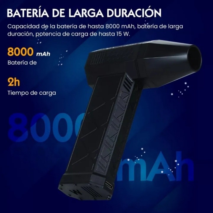 Soplador Mini Jet Turbo 130000 Rpm Ventilador Portatil
