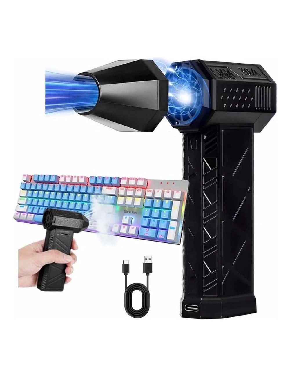Soplador Mini Jet Turbo 130000 Rpm Ventilador Portatil