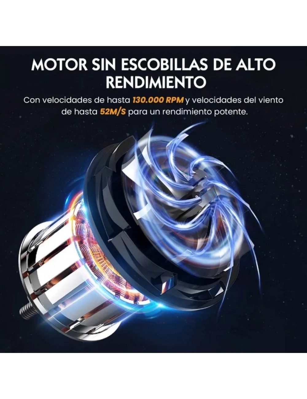 Soplador Mini Jet Turbo 130000 Rpm Ventilador Portatil