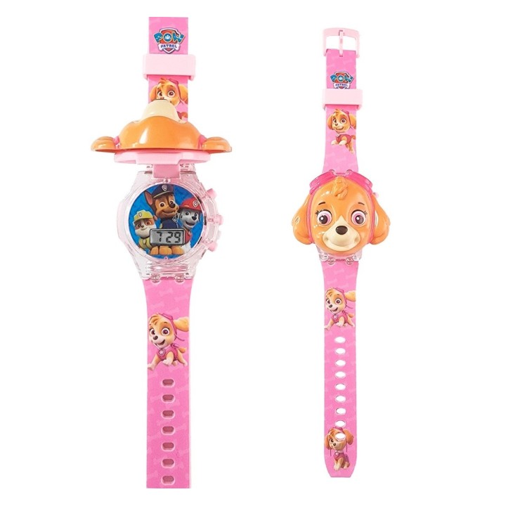 Reloj Niñas Digital Luces Sonido Tapa Patrulla Canina Niñas