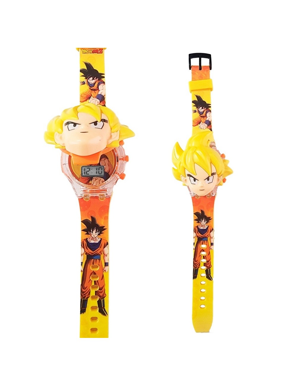 Reloj Niños Digital Luces Sonido Tapa Goku Dragon Ball Z