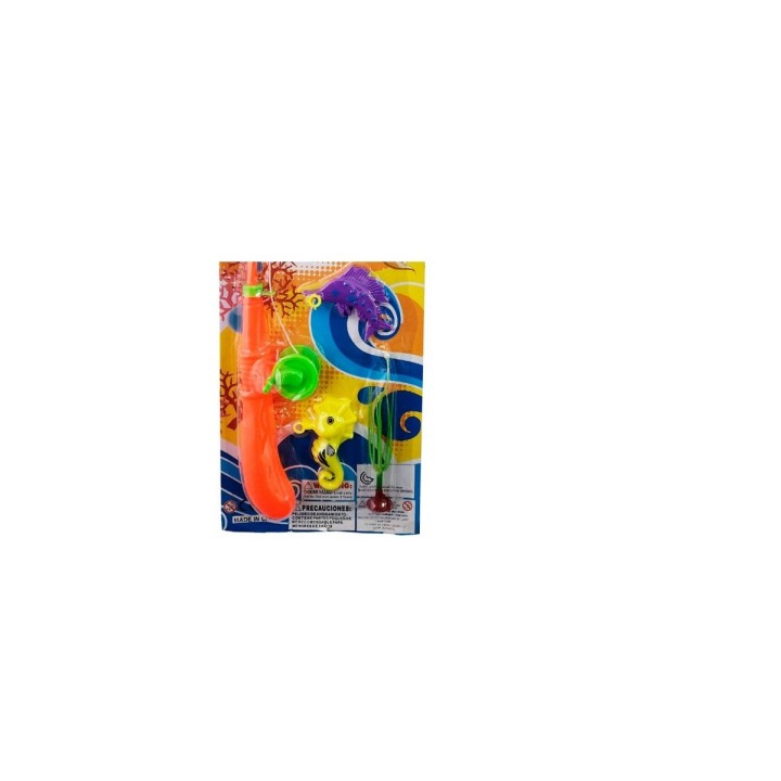 Juego De Pesca Ancla Juguete Caña De Pescar Peces Infantil