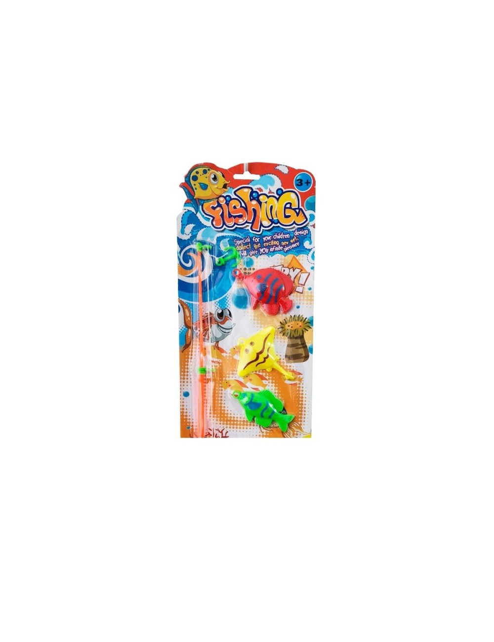 Juego De Pesca Ancla Juguete Caña De Pescar Peces Infantil