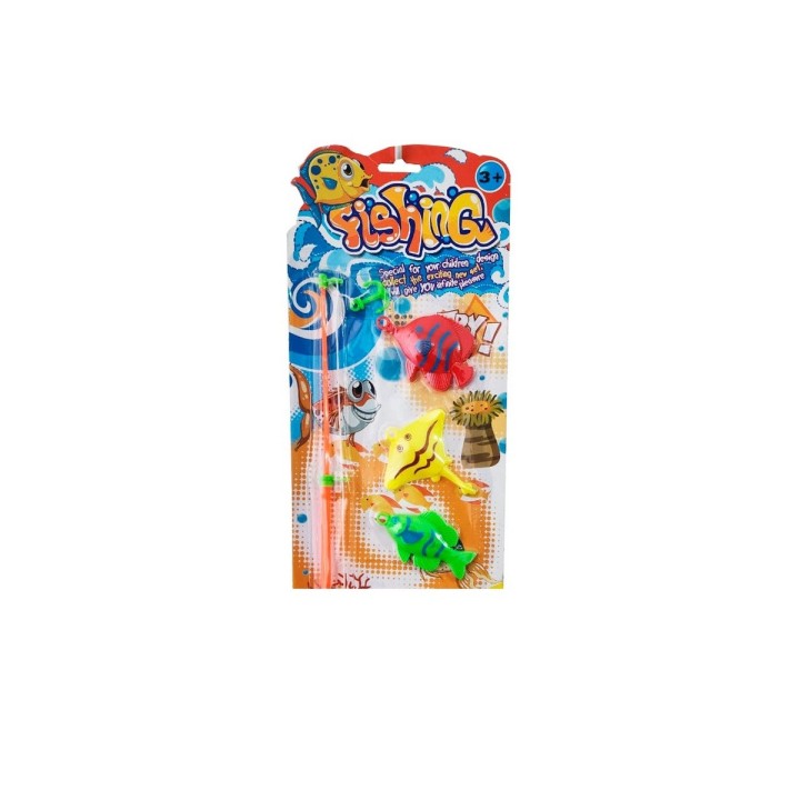 Juego De Pesca Ancla Juguete Caña De Pescar Peces Infantil