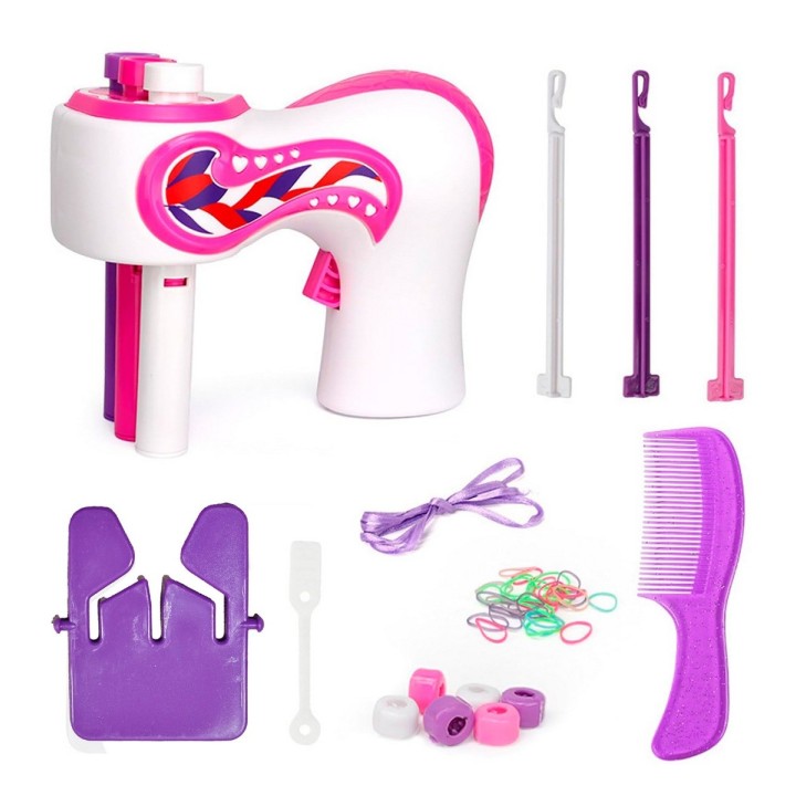 Set Kit Para Hacer Peinados Trenzas Niñas Interactivo