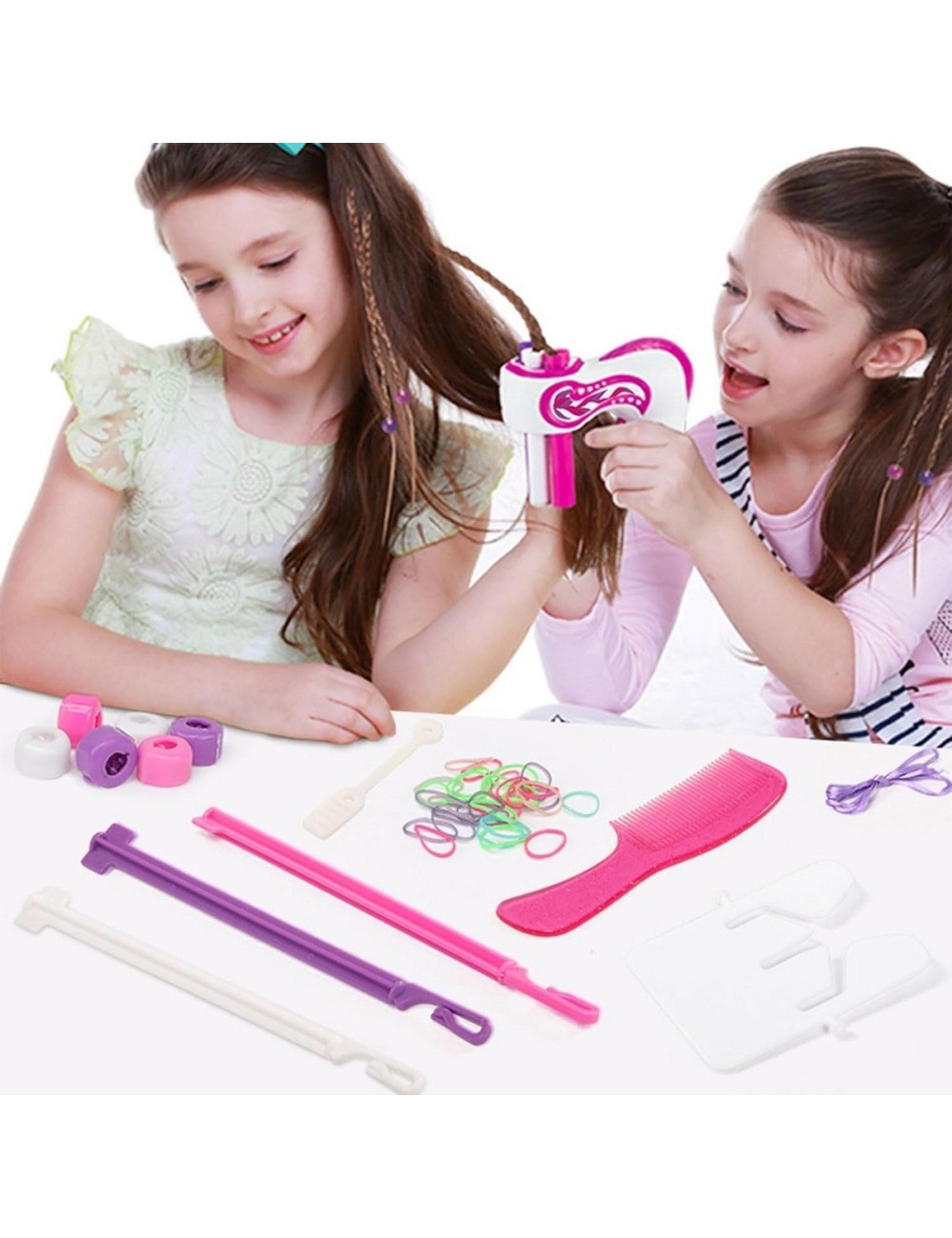 Set Kit Para Hacer Peinados Trenzas Niñas Interactivo
