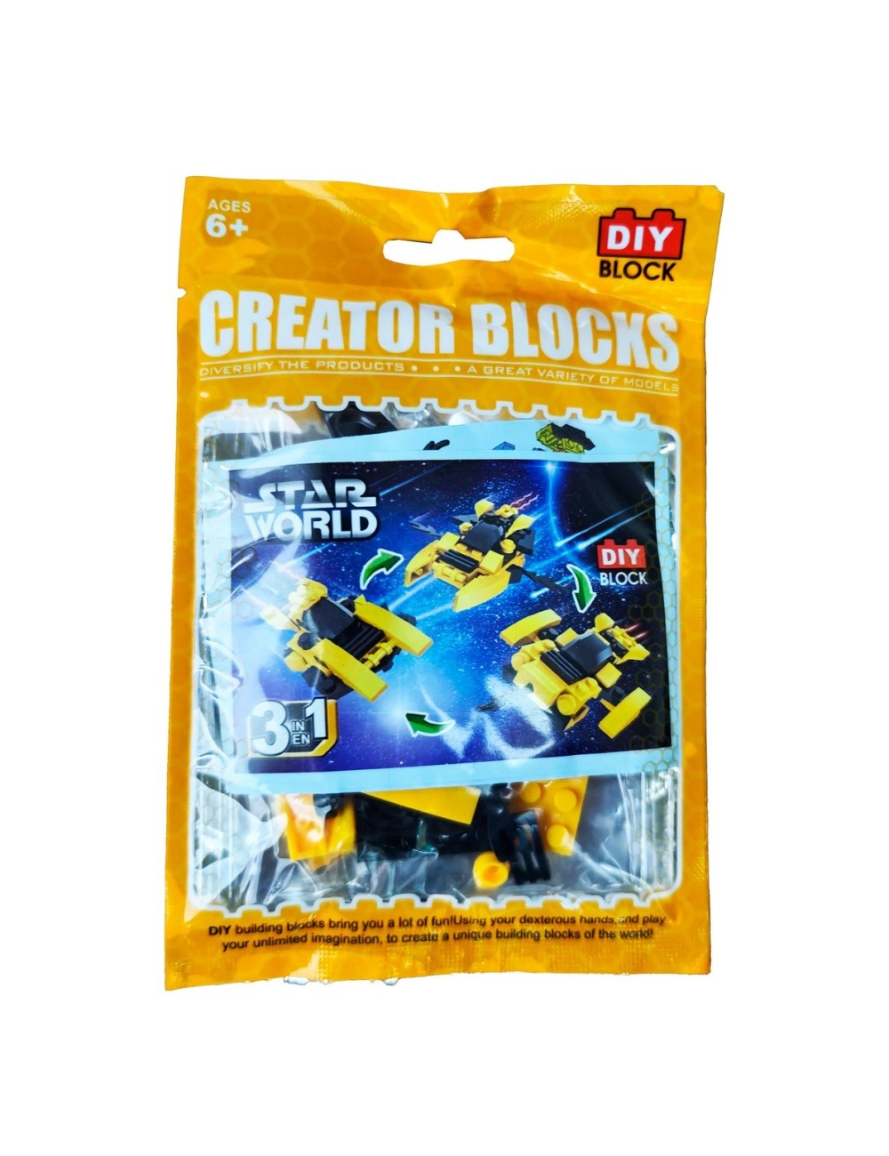 Juguete Armable Nave Espacial Sorpresa Armatodo Niño X 1und